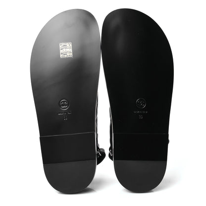 Chanel Lambskin Velcro Dad Sandals 39 Black 4 of 4