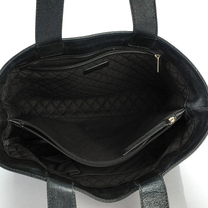 Chanel Goatskin Perforated Large CC Tote Black 5 of 7