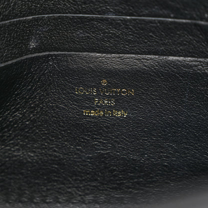 Louis Vuitton Calfskin Bubblegram Wallet On Strap Black 6 of 12