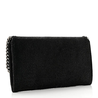 Stella McCartney Shaggy Deer Falabella Flap Wallet Black 3 of 6