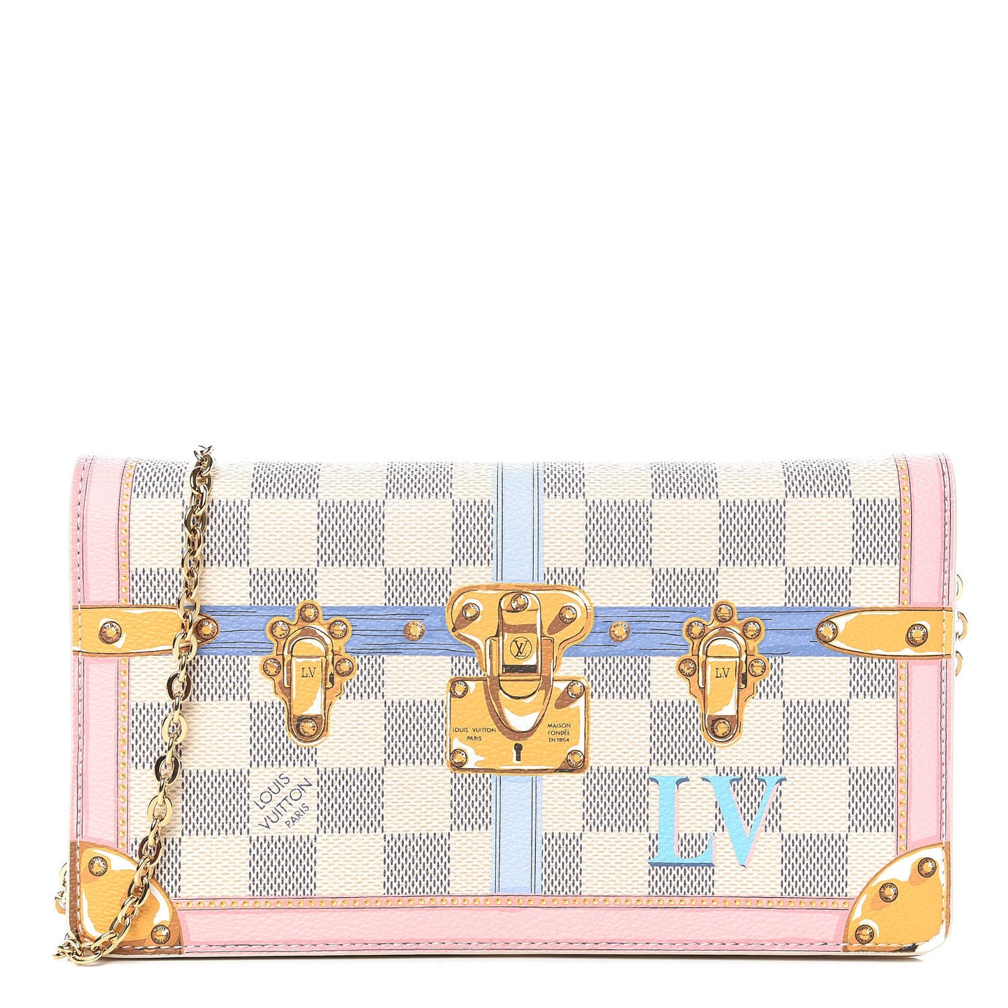 Damier Azur Summer Trunks Pochette Weekend