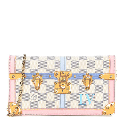Louis Vuitton Damier Azur Summer Trunks Pochette Weekend 1 of 7