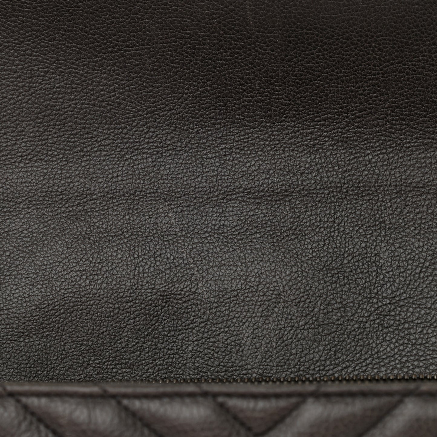 Sheepskin Matelasse Chevron Monogram Large College Satchel Dark Anthracite