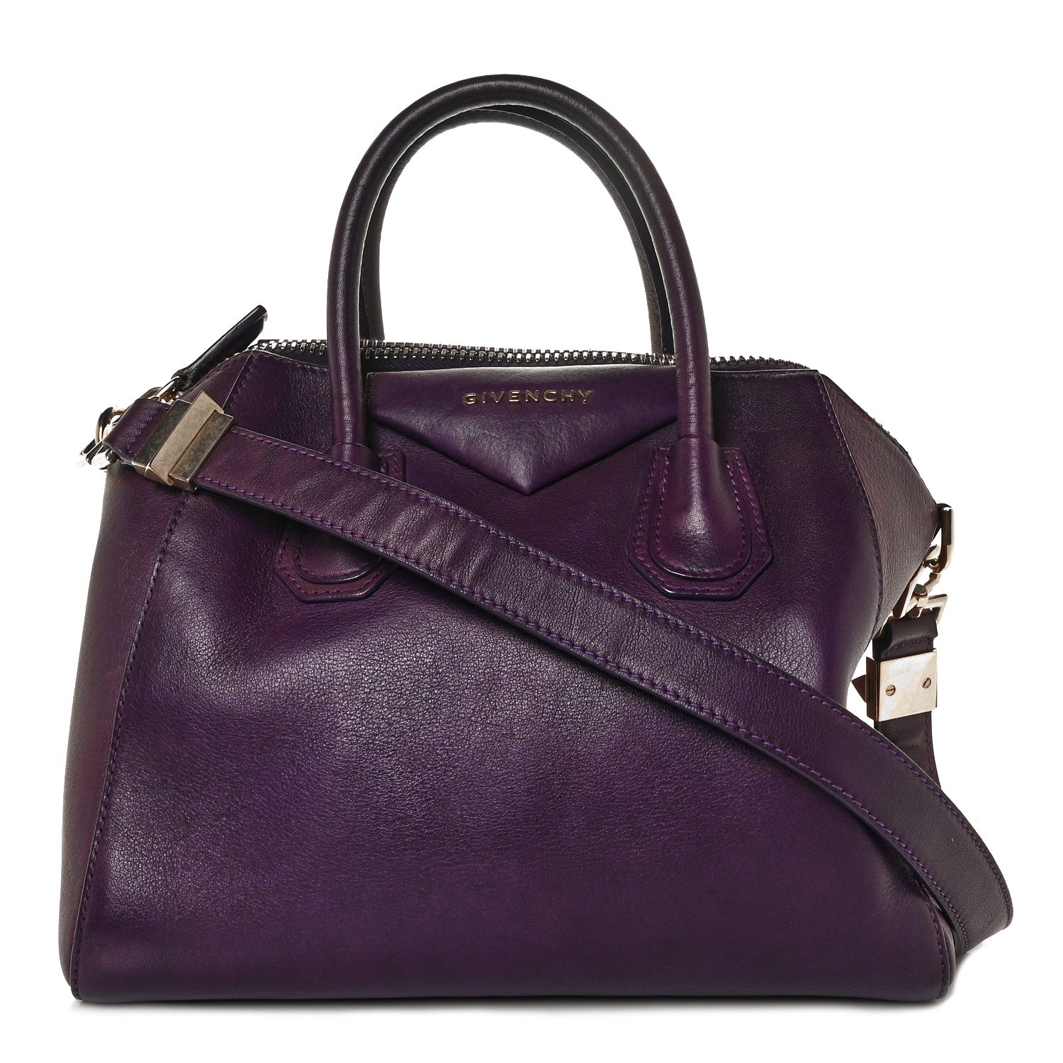 Givenchy Sugar Goatskin Small Antigona Dark Purple 1 of 7