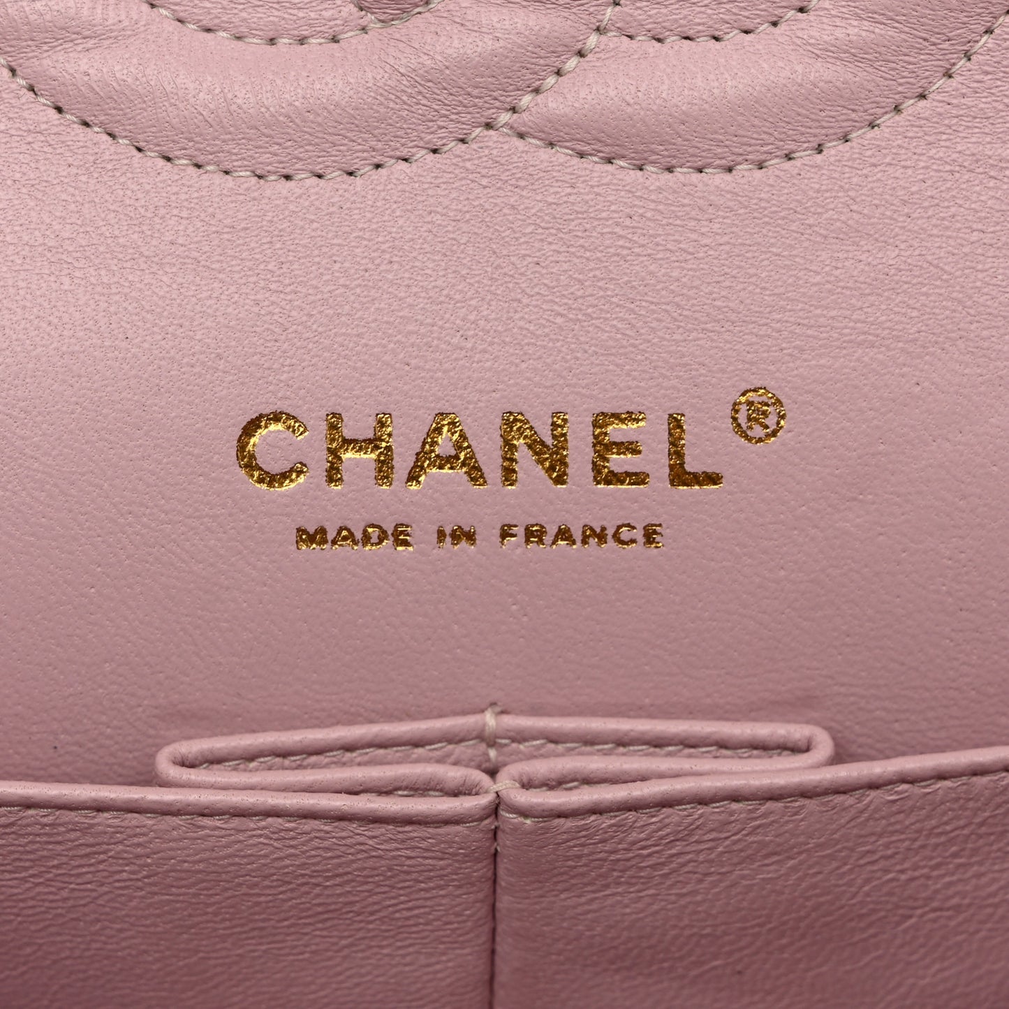 Tweed Quilted Medium Double Flap Light Pink