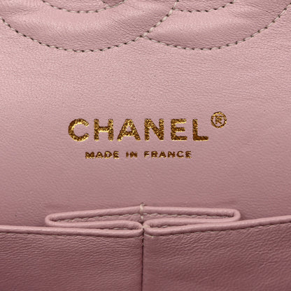 Chanel Tweed Quilted Medium Double Flap Light Pink 6 of 17