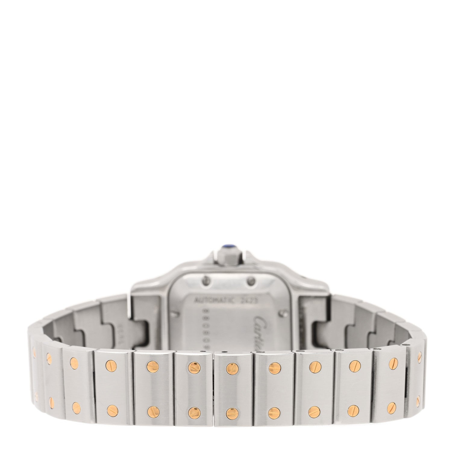 Cartier Stainless Steel 18K Yellow Gold 24mm Santos De Cartier Galbee Automatic Watch 3 of 4