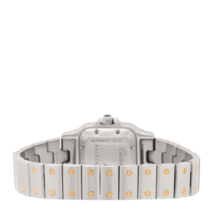 Cartier Stainless Steel 18K Yellow Gold 24mm Santos De Cartier Galbee Automatic Watch 3 of 4