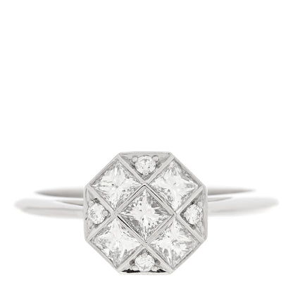 Tiffany Platinum Diamond Mosaic Ring 53 6.5 1 of 4