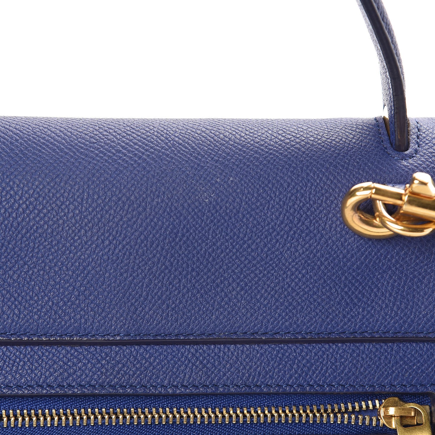 Grained Calfskin Mini Belt Bag Indigo