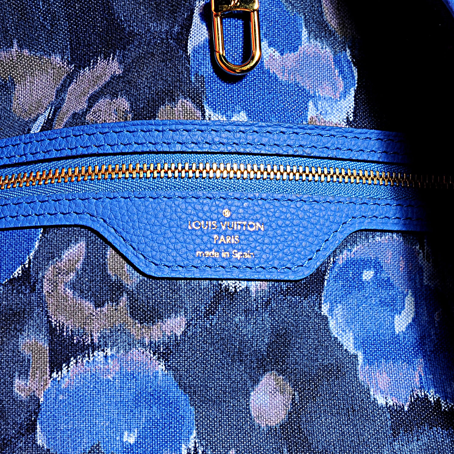 Louis Vuitton Monogram Articles de Voyage Ikat Neverfull MM Grand Blue 6 of 7