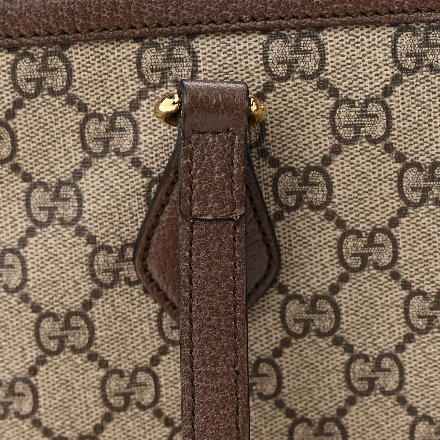 Gucci GG Supreme Monogram Medium Ophidia Shopping Tote Brown 17 of 17