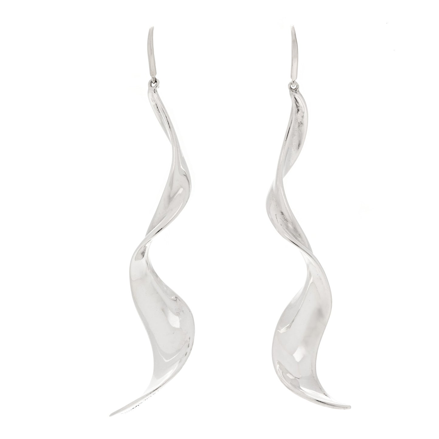 Sterling Silver Frank Gehry Orchid Drop Earrings