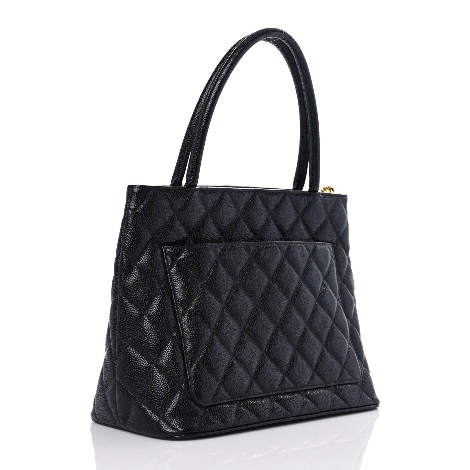 Chanel Caviar Quilted Medallion Tote Black 3 of 16