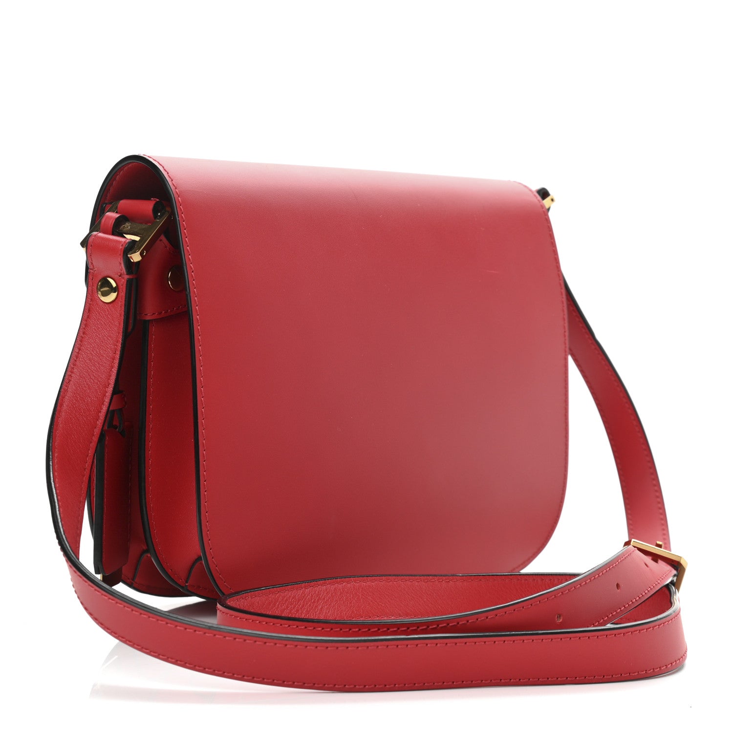 MCM Calfskin Patricia Small Crossbody Bag Red 3 of 10