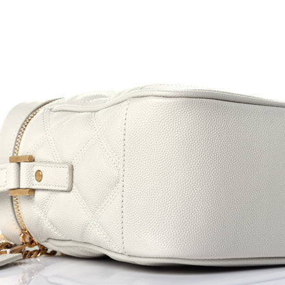 Saint Laurent Grain de Poudre Quilted 80's Vanity Bag Crema Soft 7 of 9