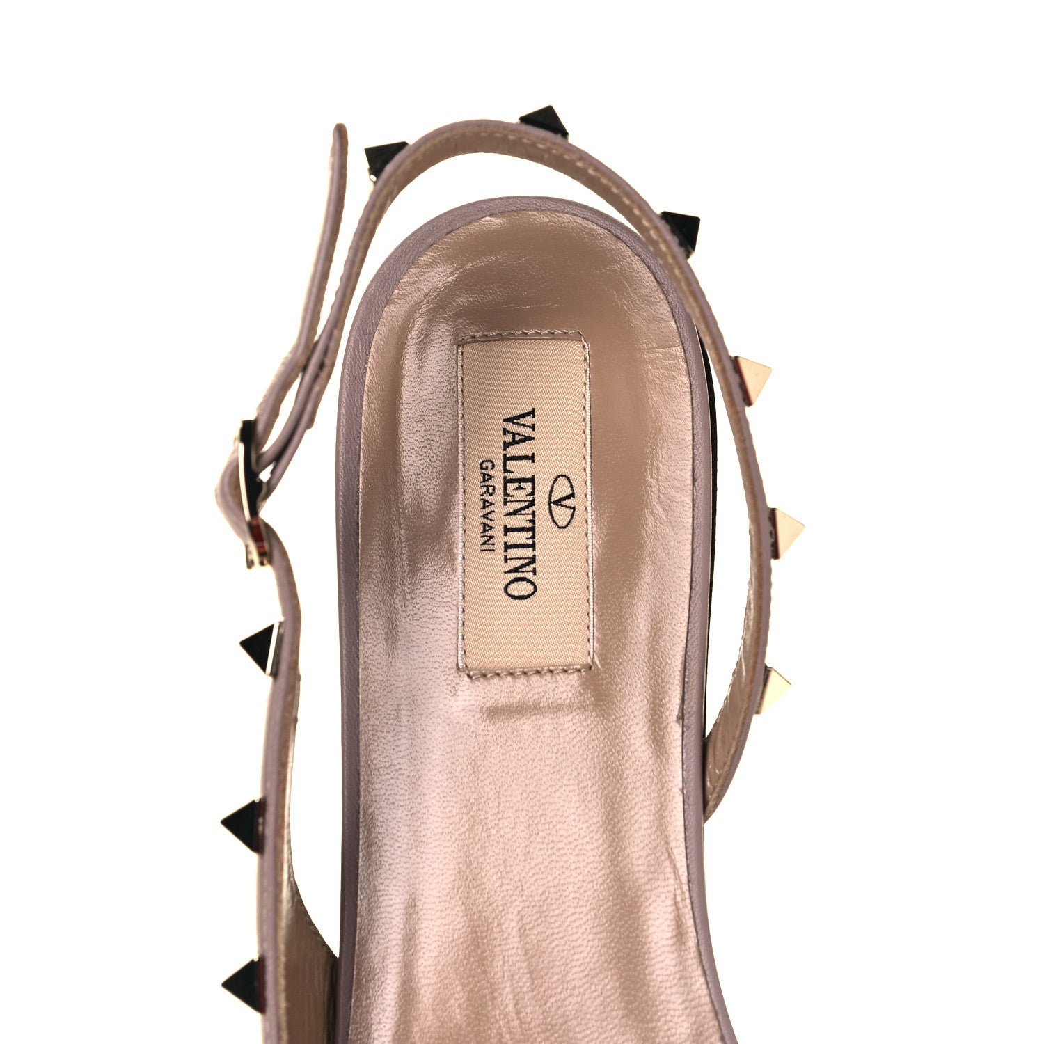 Valentino Garavani Nappa Rockstud Slingback Flats 41 Poudre 7 of 9