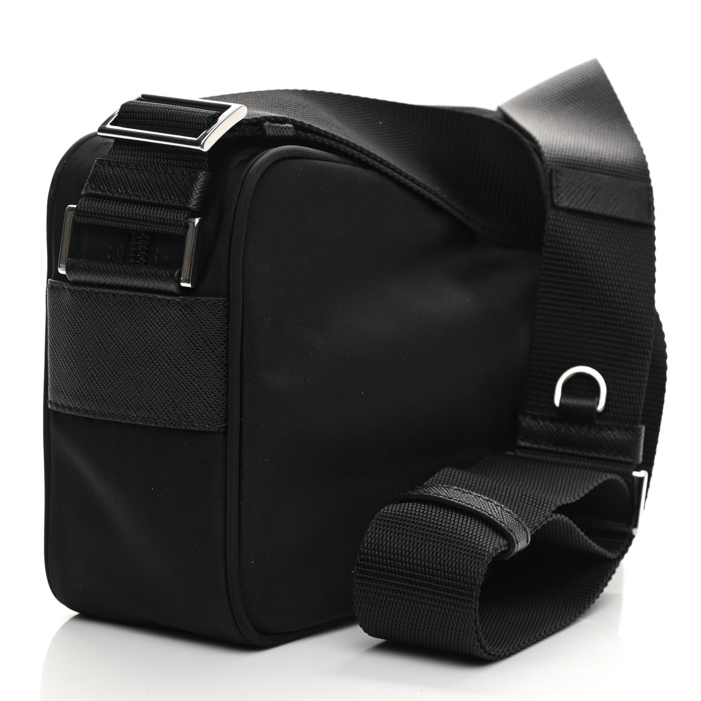 Nylon Vela Messenger Bag Black