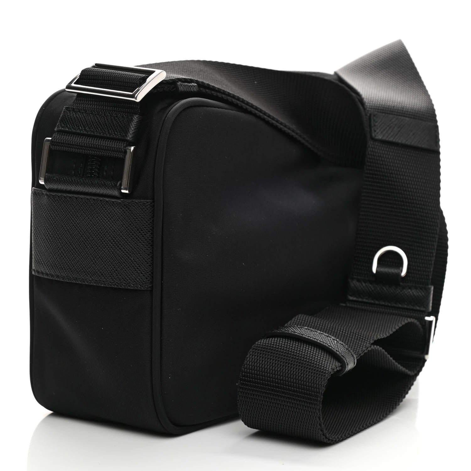 Prada Nylon Vela Messenger Bag Black 2 of 10