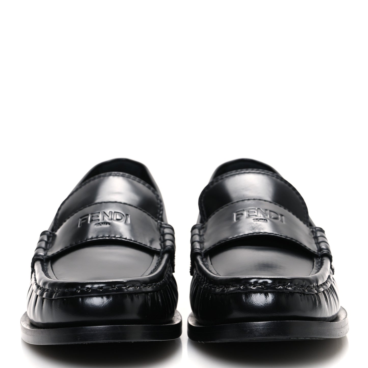Vitello Logo Loafers 39 Black
