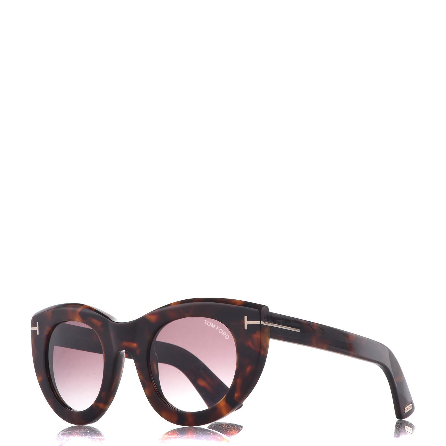 Tom Ford Marcella Cat Eye Sunglasses TF583 Tortoise Shell 1 of 6