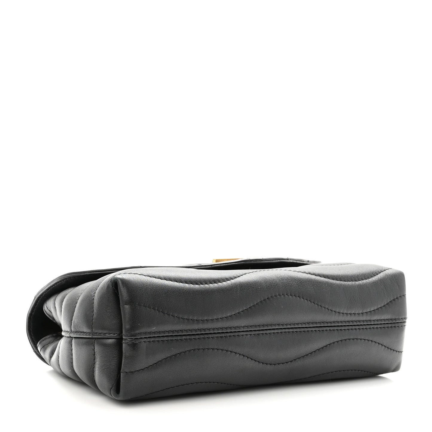 Calfskin LV New Wave Chain Bag Black