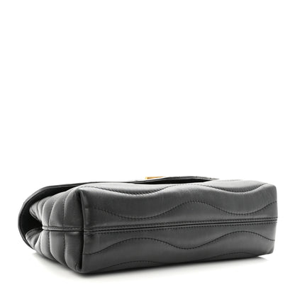 Louis Vuitton Calfskin LV New Wave Chain Bag Black 4 of 11