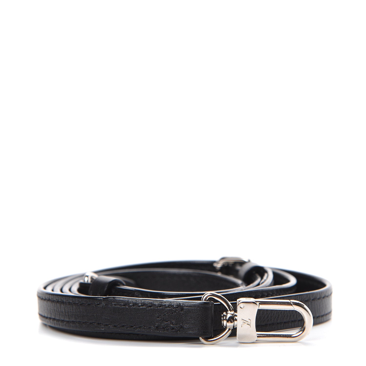 Louis Vuitton Calfskin Petite Malle Adjustable Shoulder Strap Black 1 of 3