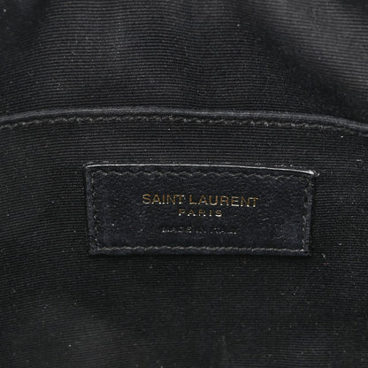 Saint Laurent Calfskin Matelasse Monogram Lou Camera Bag Black 6 of 9