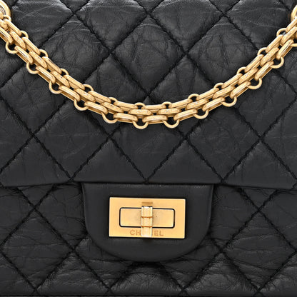 Chanel Aged Calfskin Quilted 2.55 Reissue Mini Flap Black 8 of 10