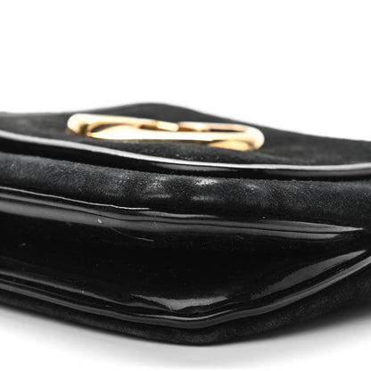 Gucci Suede Small 1973 Chain Shoulder Bag Black 6 of 13