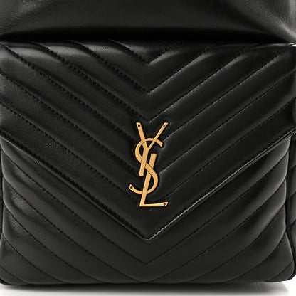 Saint Laurent Lambskin Matelasse Monogram Joe Backpack Black 8 of 11