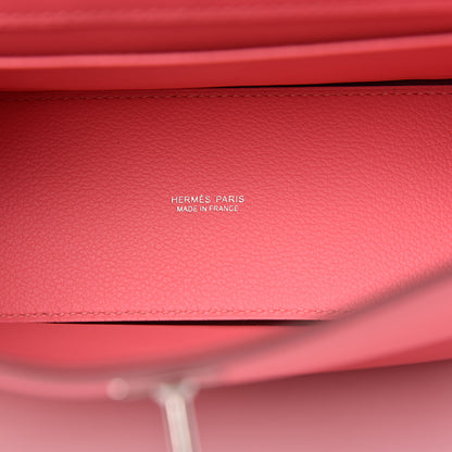 Hermes Evercolor Kelly Danse II Belt Bag Rose Azalee 6 of 10
