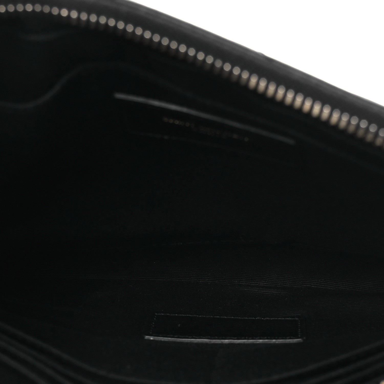 Saint Laurent Calfskin Matelasse Chevron Monogram A5 Wristlet Black 5 of 14