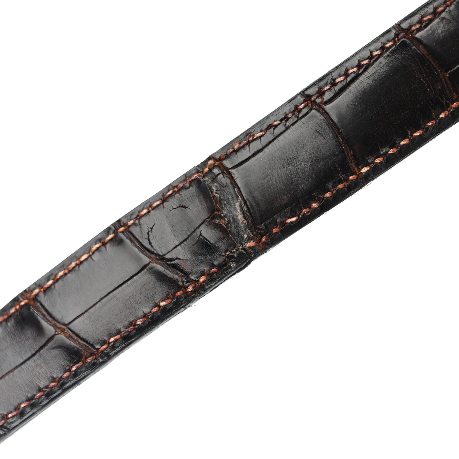 Hermes Shiny Niloticus Crocodile Constance 24 Havane 14 of 15