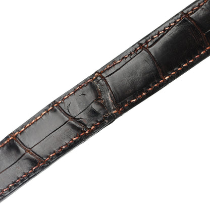 Hermes Shiny Niloticus Crocodile Constance 24 Havane 14 of 15