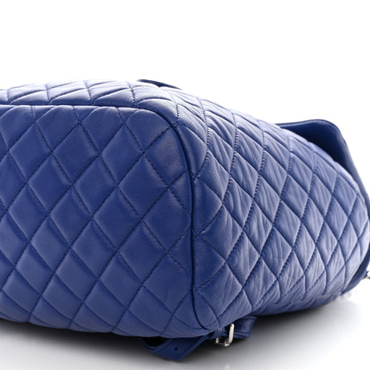 Chanel Lambskin Quilted Large Urban Spirit Backpack Blue 10 of 10