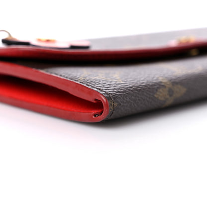 Louis Vuitton Monogram Bloom Flower Emilie Wallet Coquelicot 7 of 13
