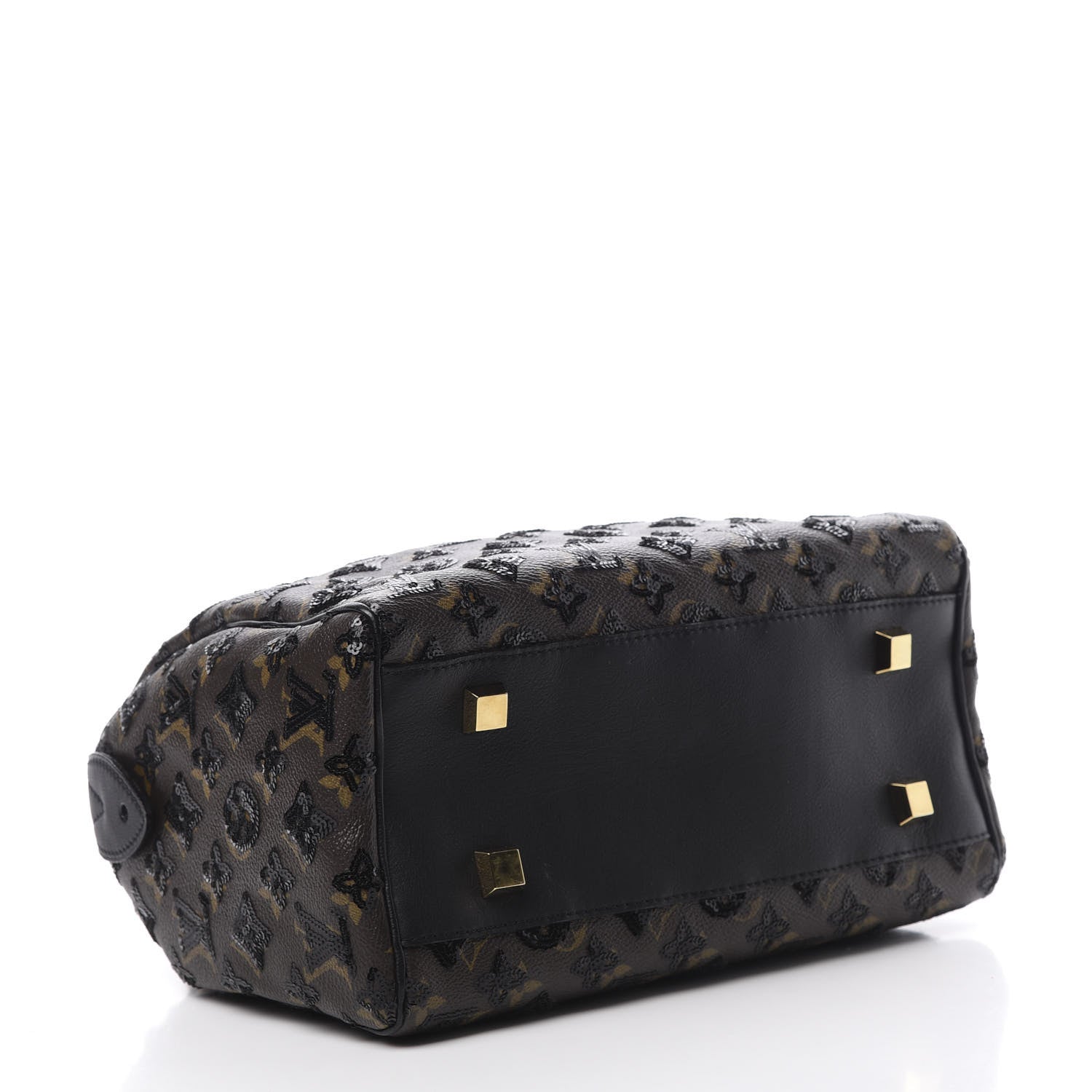 Louis Vuitton Monogram Sequins Eclipse Speedy 28 Black 4 of 9