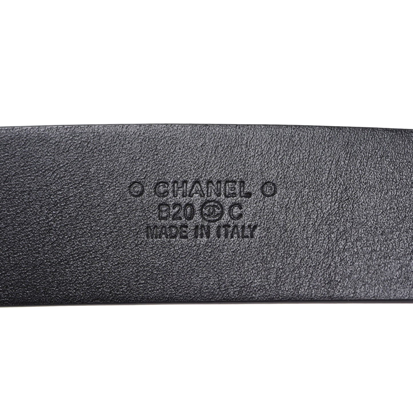 Calfskin CC Chain Vintage Allure Logo Belt 90 36 Black