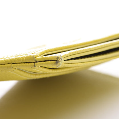 Chanel Caviar CC Timeless Card Holder Yellow 14 of 16