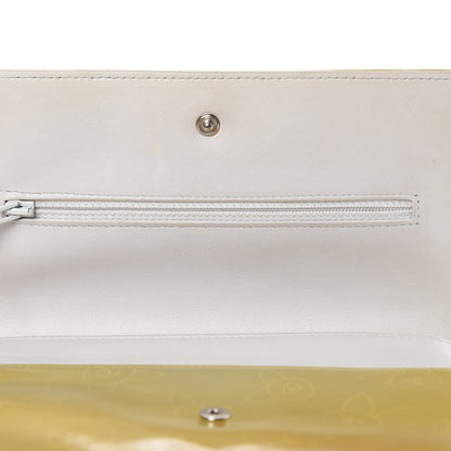 Chanel Patent Camellia Print Wallet On Chain WOC Yellow 15 of 17