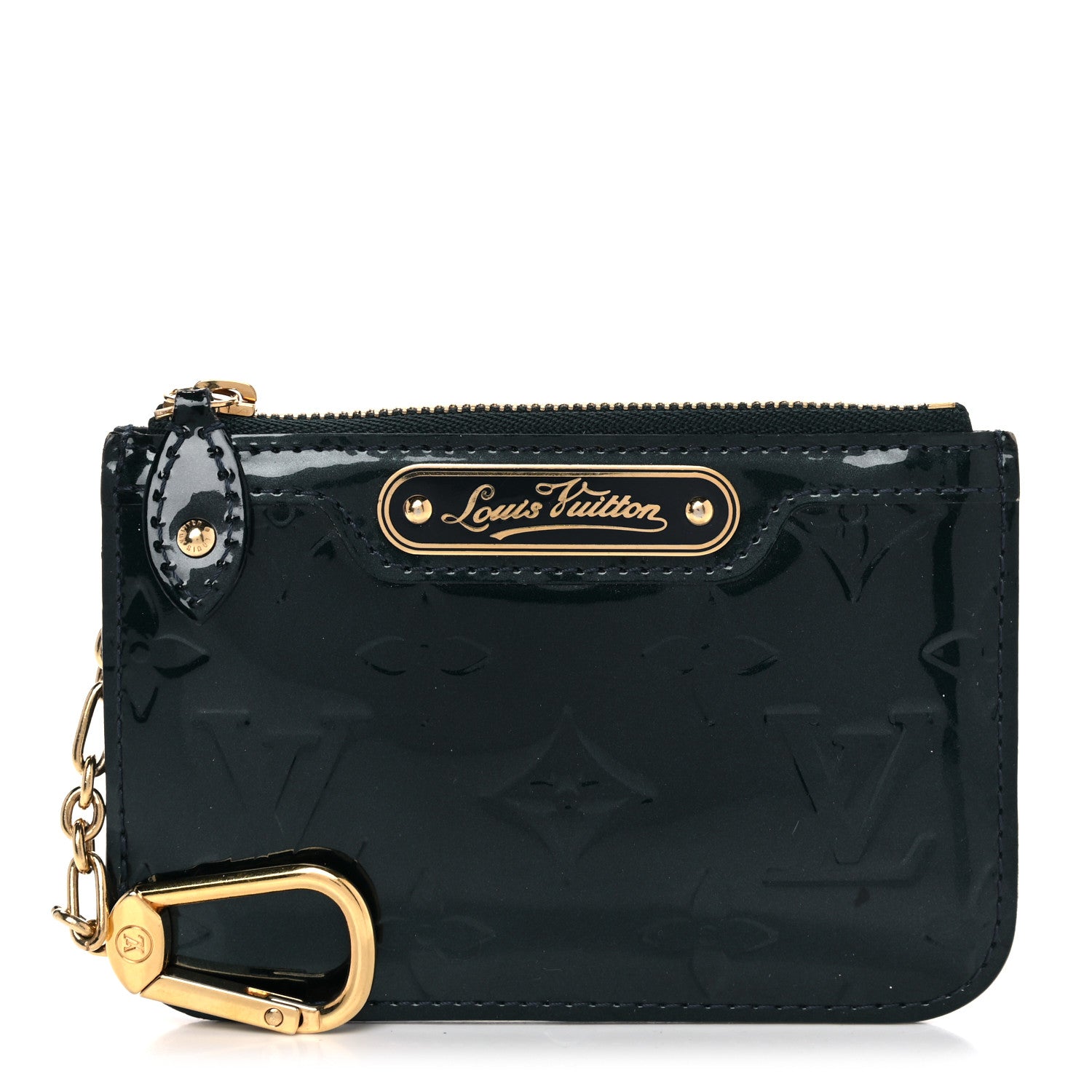 Louis Vuitton Vernis Key Pouch Blue Nuit 1 of 8