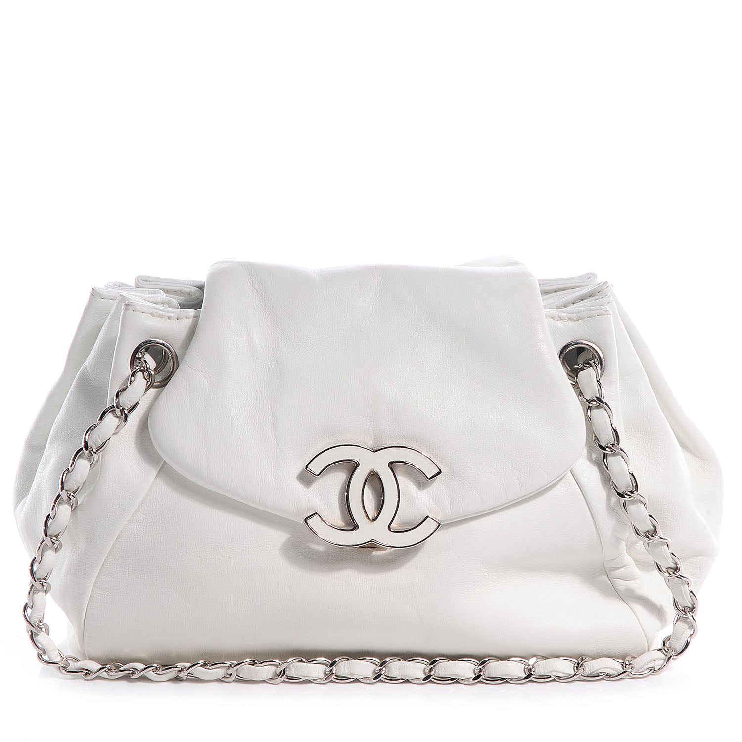 Chanel Lambskin Sensual Medium Flap White 1 of 9