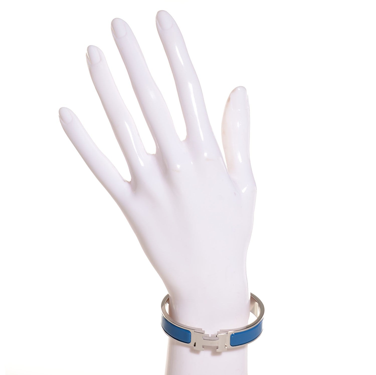 Hermes Enamel Narrow Clic H Bracelet PM Transat Bleu 2 of 7