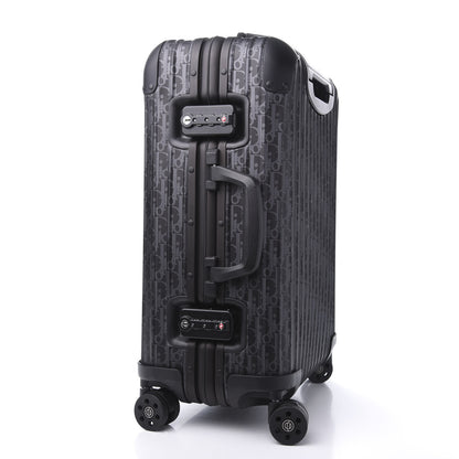 Christian Dior X RIMOWA Aluminum Zucca Print Roll Away Carry On Luggage 2 of 13