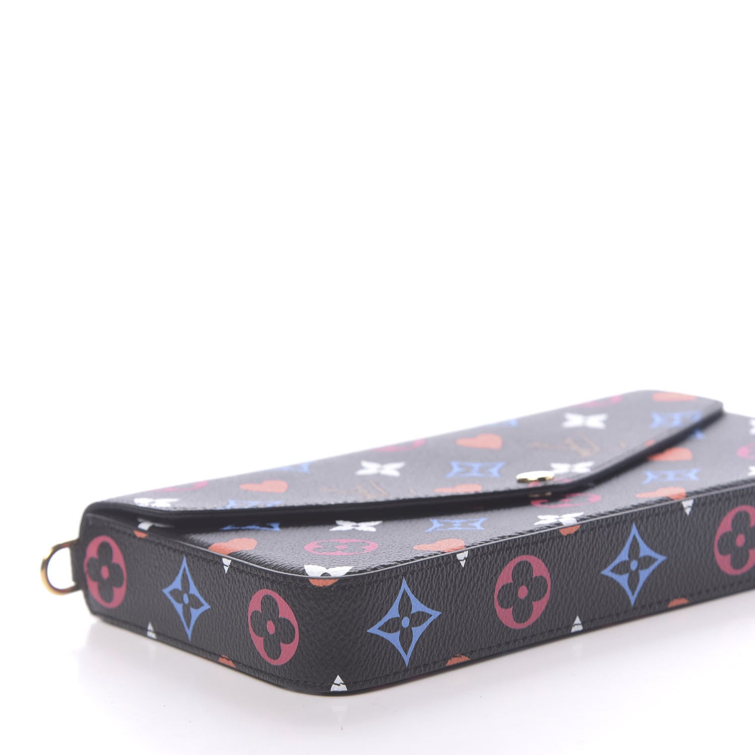 Louis Vuitton Game On Felicie Chain Wallet Black 7 of 9