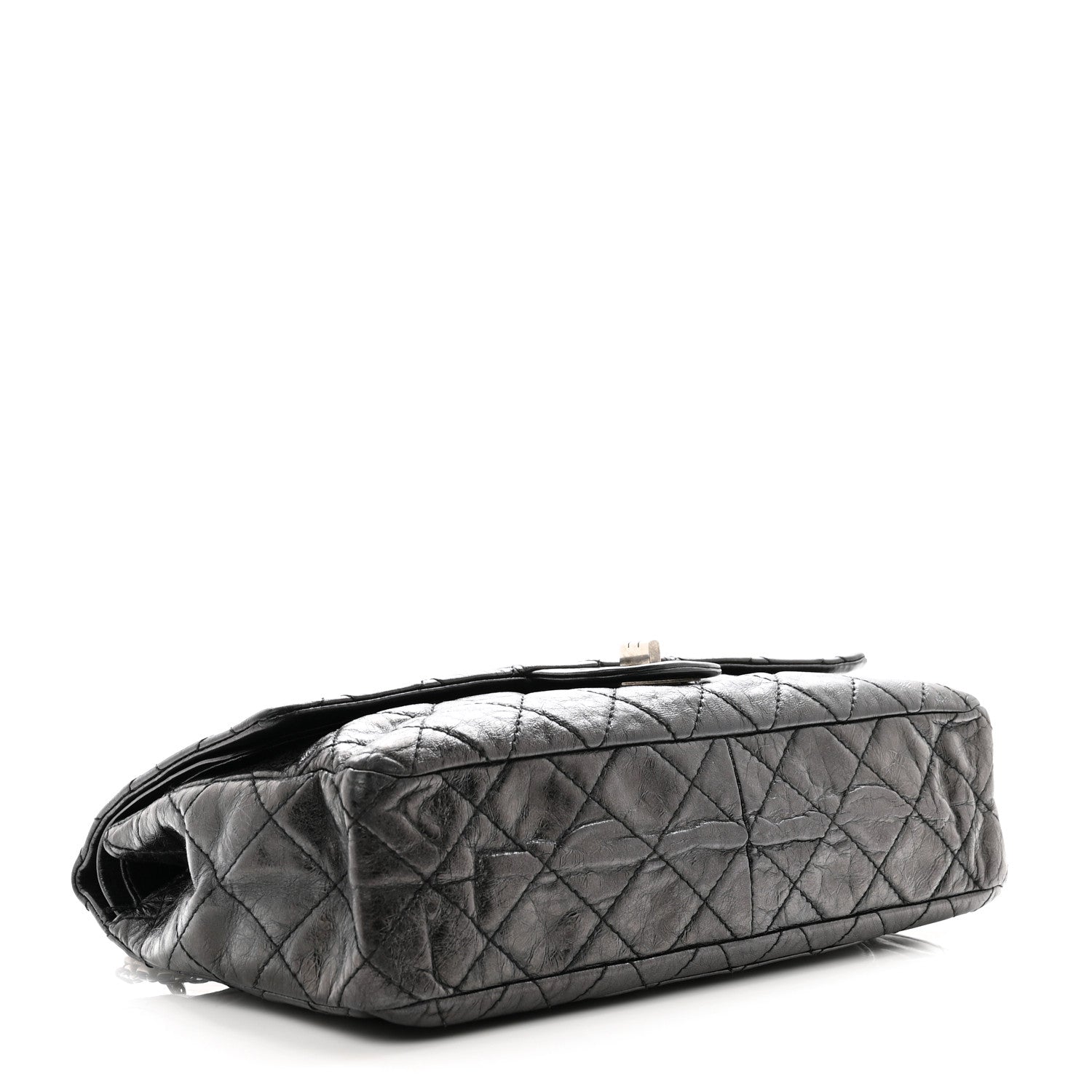 Chanel Metallic Aged Calfskin Quilted 2.55 Reissue 227 Flap Black 3 of 12