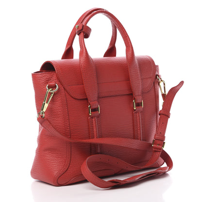 3.1 Phillip Lim 3.1 Textured Calfskin Medium Pashli Satchel Red 4 of 12