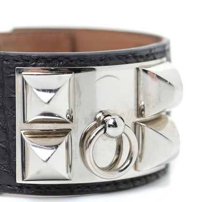 Hermes Matte Alligator Collier de Chien CDC Bracelet S Black 9 of 12